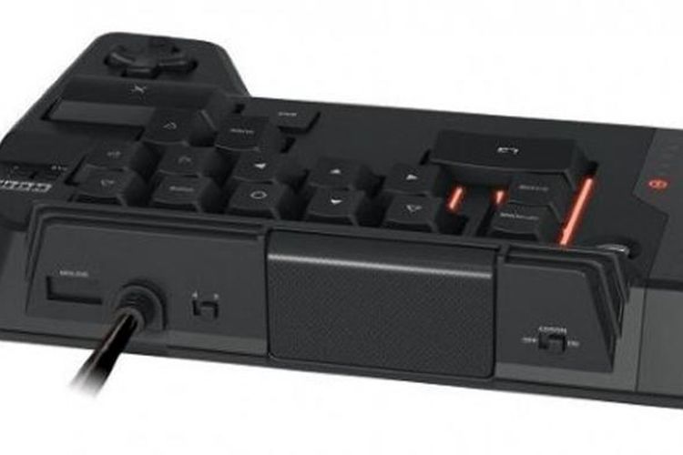 Keyboard Tactical Assault Commander buatan Hori untuk konsol PS4