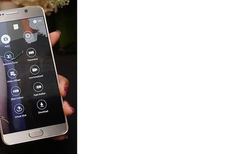 Aneka mode pengambilan gambar pada aplikasi kamera Galaxy Note 5
