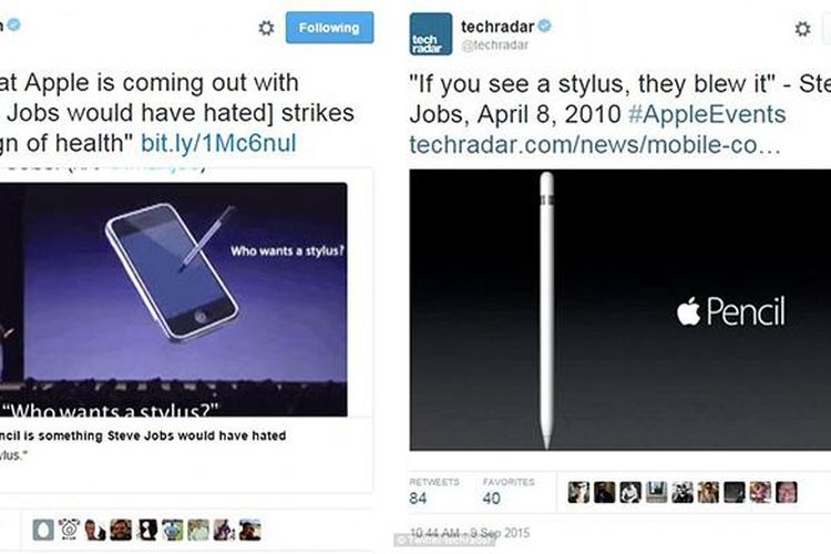 Ada juga yang mengaitkan stylus Apple pencil dengan perkataan almarhum Steve Jobs dulu