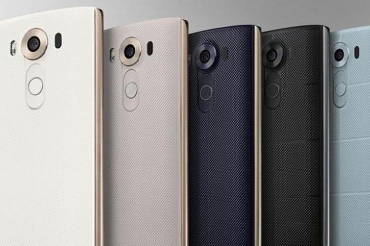 Warna yang tersedia untuk smartphone Android LG V10.