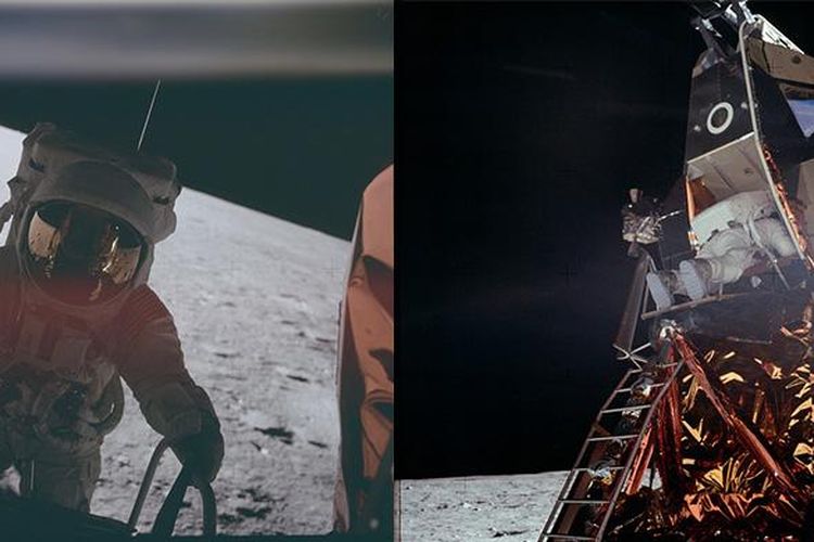 Foto dari misi roket Apollo yang diterbangkan NASA untuk menjelajah Bulan