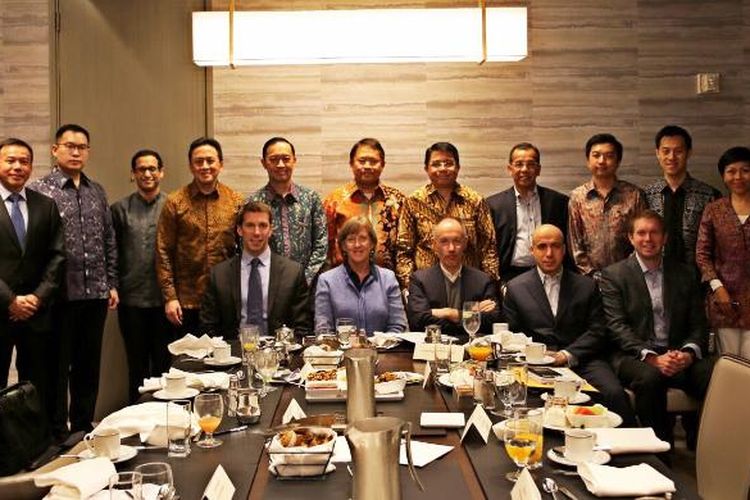 Pertemuan tim menteri dan kepala lembaga negara dan startup Indonesia dengan lima venture capitalist Amerika Serikat, Rabu (29/10/2015)