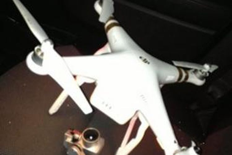 Drone yang menabrak kincir ria di Senayan