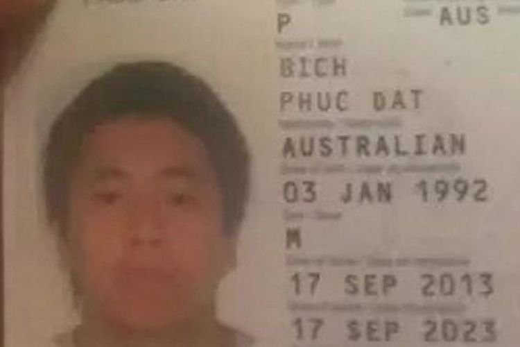 Foto paspor yang diunggah ke akun Facebook Phuc Dat Bich