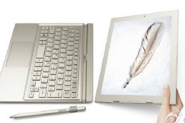 Perangkat Huawei dengan stylus, diduga Huawei MateBook