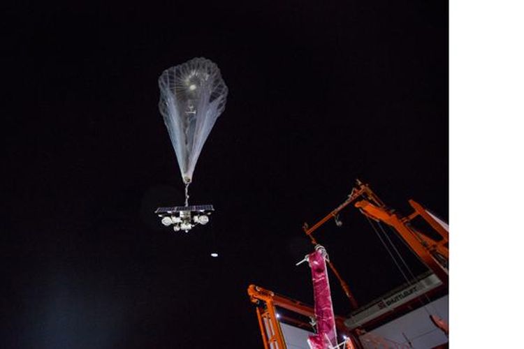 Balon udara Google sedang diluncurkan