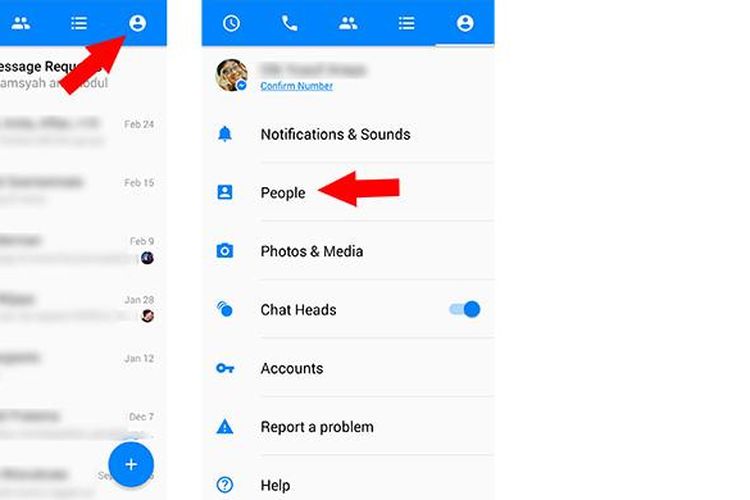 Cara membuka folder tersembunyi berisi pesan-pesan dari pengguna lain yang belum memiliki hubungan pertemanan dengan pengguna di Facebook