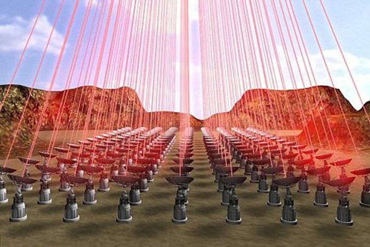 Sinar laser akan ditembakkan dari bumi untuk mendorong layar nanocraft