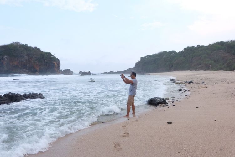 Pantai Jungwok di Gunungkidul, Yogyakarta.