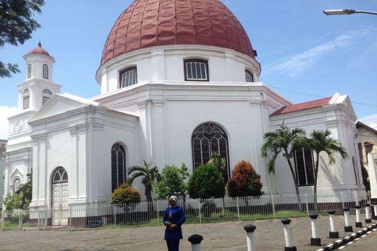 Gereja Blenduk di Kota Lama Semarang, Jawa Tengah.