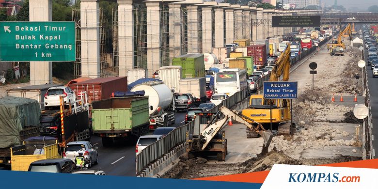 Mulai Pukul 23.00, Sebagian Lajur Tol Jakarta-Cikampek KM 46 Ditutup