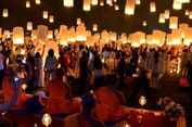 Sambut Tahun Baru di Borobudur dengan Doa dan Pelepasan 2.500 Lampion