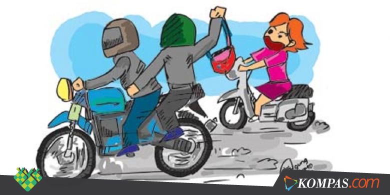 Pengemudi Ojek "Online" Tabrak Pencuri Ponselnya hingga Terjatuh