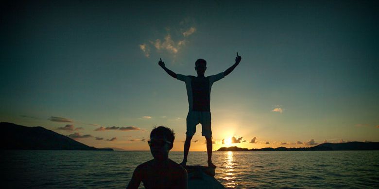 Wisata bahari di Labuan Bajo, Kabupaten Manggarai Barat, Nusa Tenggara Timur, Minggu (16/7/2017).
