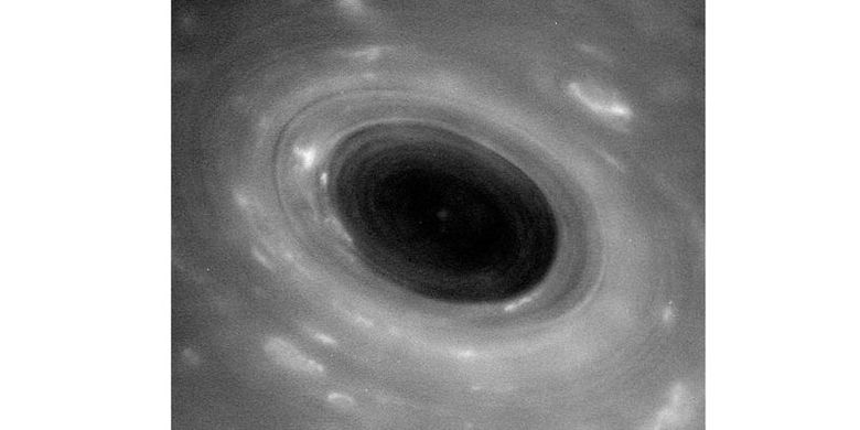 Potret Saturnus oleh Cassini yang diambil pada tanggal 26 April 2017.