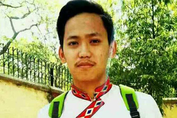 Mahasiswa asal Tibet Tenzin Choeying yang membakar diri di i Central University for Tibetan Studies di Varanasi di negara bagian Uttar Pradesh, India, Jumat (14/7/2017).