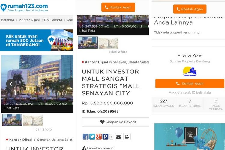Screenshot iklan