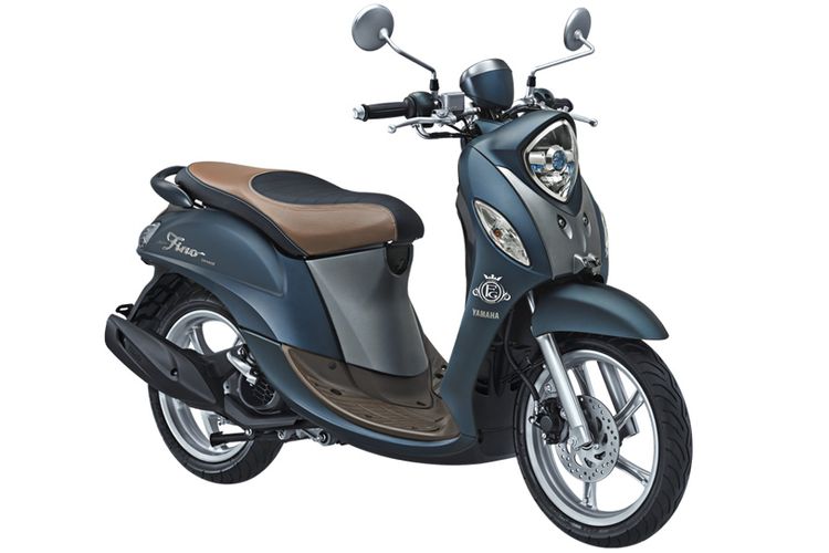 Yamaha Fino Grande juga mendapat ubahan warna serta ban tapak lebar.
