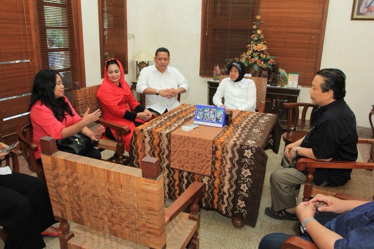 Puti Guntur Soekarno bertemu Uskup Surabaya Vincentius Sutikno Wisaksono, Rabu (24/1/2018)