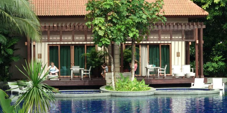 Beach Villas di Resorts World Sentosa, Singapura.(KOMPAS.com/NIBRAS NADA NAILUFAR)