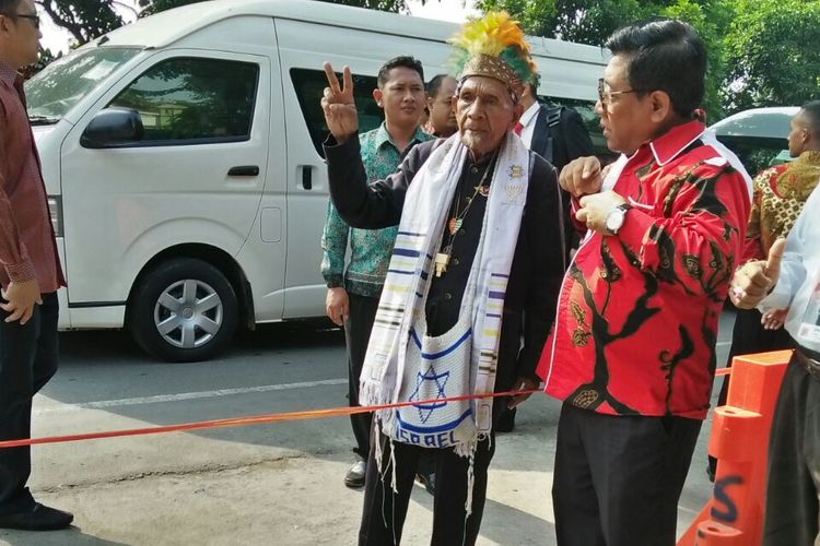 Opa Musa, salah satu tamu pernikahan Kahiyang(Kompas.com/Ariska Anggraini)