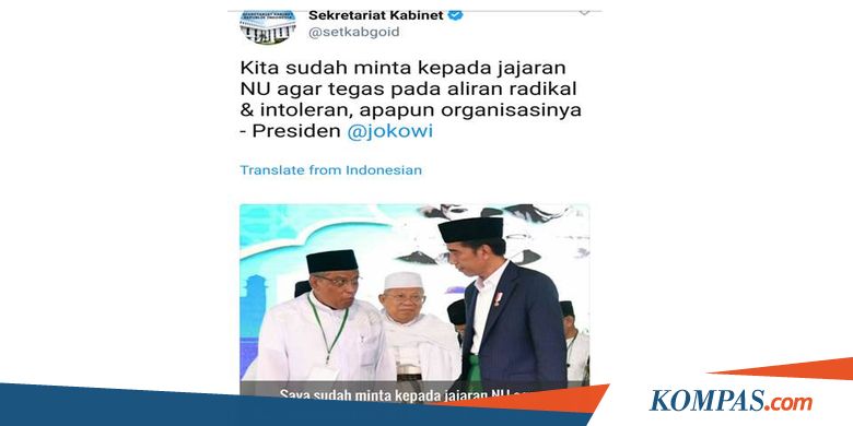 Salah Kutip Pernyataan Jokowi, Admin @setkabgoid Dicopot
