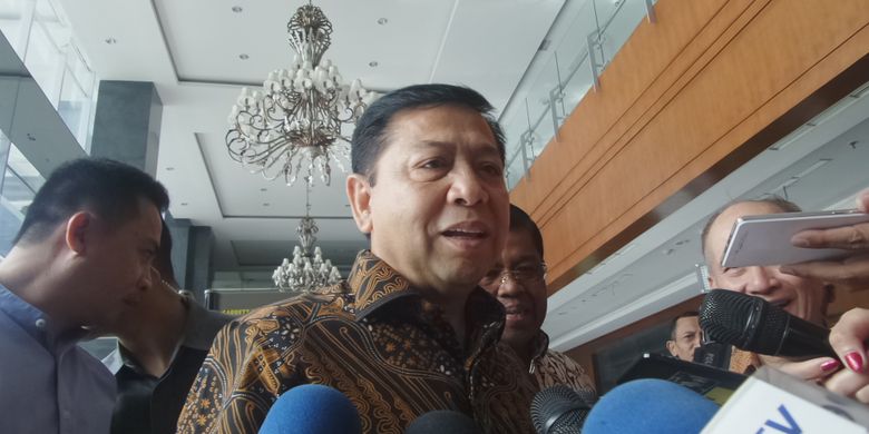 Ketua DPR RI Setya Novanto memenuhi panggilan sebagai saksi dalam sidang dugaan korupsi e-KTP di Pengadilan Tipikor, Jakarta,    Kamis (6/4/2017).