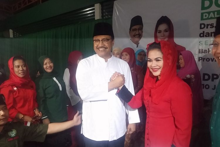 Saifullah Yusuf bersama Puti Guntur Soekarnoputri resmi mendaftarkan diri sebagai pasangan calon Gubernur-Wakil Gubernur Jawa Timur pada pilkada Jawa Timur 2018