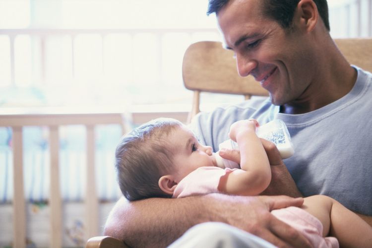 Ilustrasi ayah dan anak