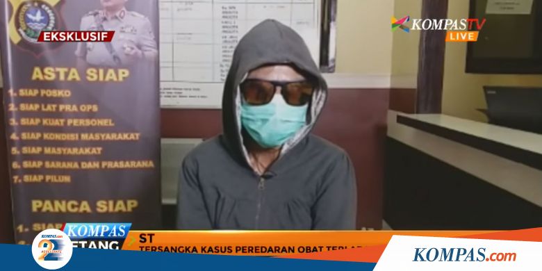Tersangka Menyesal Telah Jual dan Konsumsi Obat PCC
