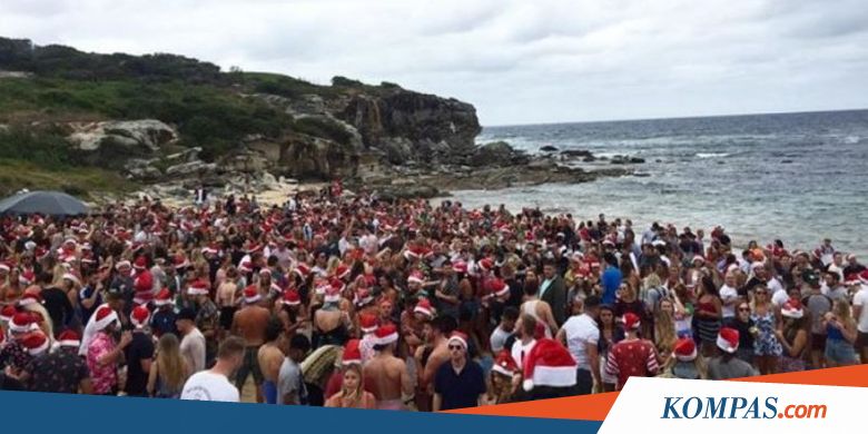 Polisi Australia Bubarkan Pesta Natal di Pantai Sydney