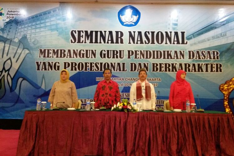 Seminar Nasional Pendidikan Dasar 2017 yang digelar di Jakarta pada 7 hingga 10 November 2017 diikuti 240 guru dari 29 daerah.