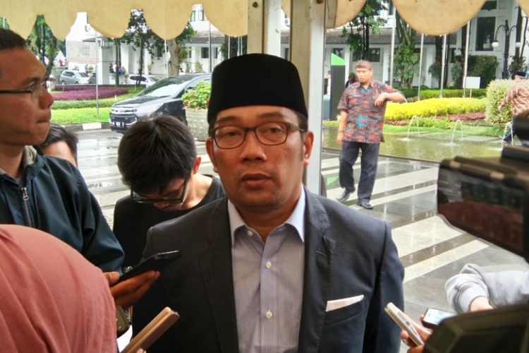 Wali Kota Bandung Ridwan Kamil saat ditemui di Balai Kota Bandung, Jalan Wastukancana, Kamis (23/3/2017).