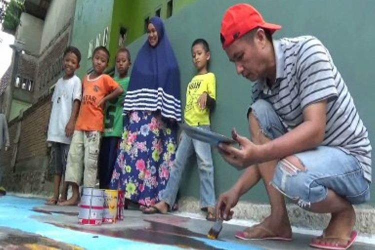 Di tangan pemuda kreatif lorong kumuh, jorok, dan menyeramkan disulap menjadi tempat selfie yang menarik