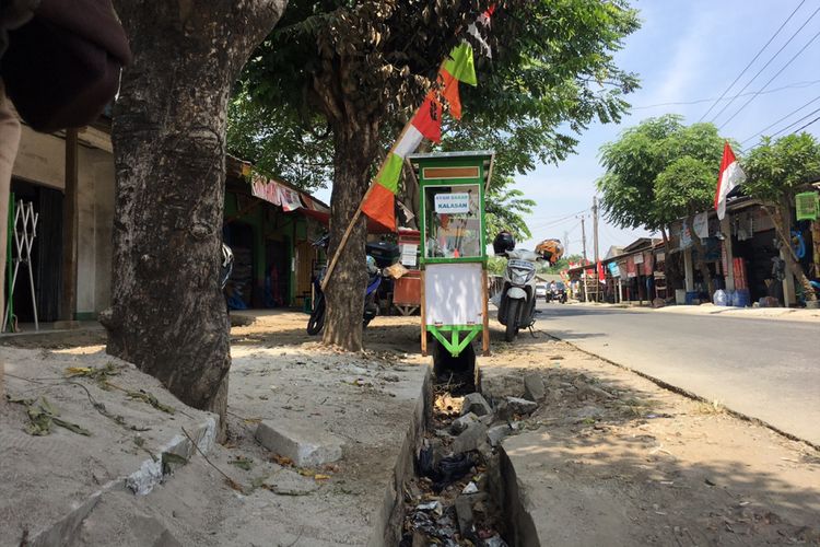 Tempat kejadian pembakaran MA pada Selasa (1/8/2017) di Pasar Muara Bakti, Desa Muara Bakti, Kecamatan Babelan, Kabupaten Bekasi, Jumat (4/8/2017). (KOMPAS.COM/Anggita Muslimah)