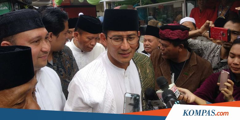 Sandiaga Tersenyum Didoakan Jadi Wakil Presiden