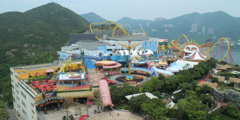 Thrill Mountain di Ocean Park Hongkong.