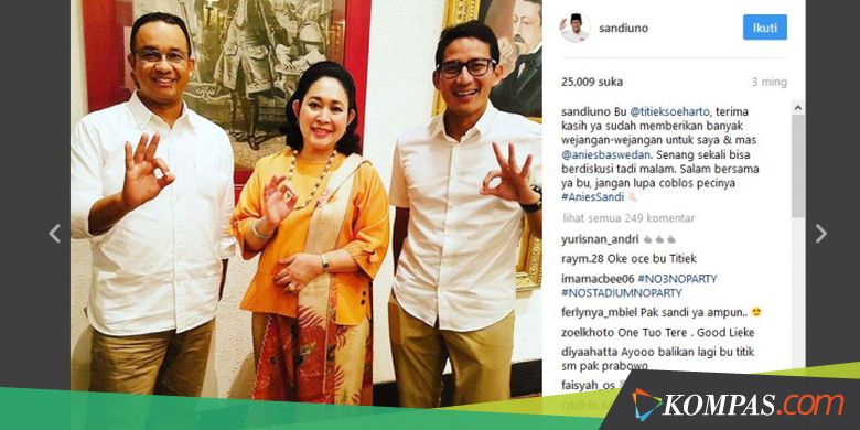Menyoal Arah Dukungan Keluarga Soeharto dalam Pilkada DKI