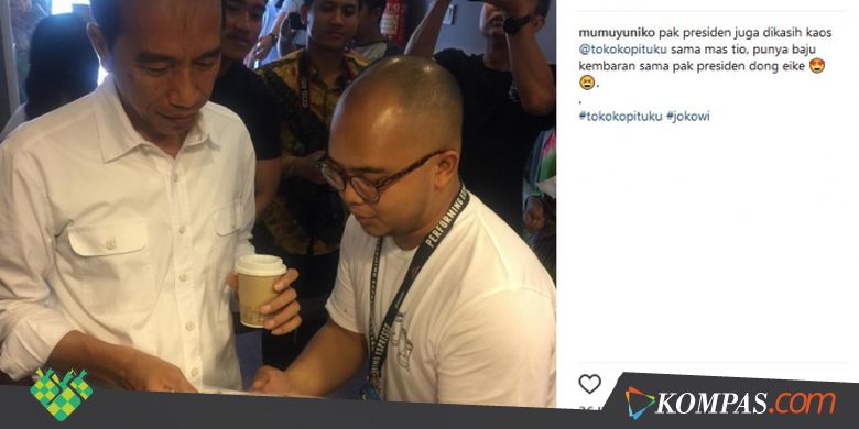 Beli Kopi Susu, Jokowi Apresiasi Pengusaha yang Kembangkan Produk Lokal