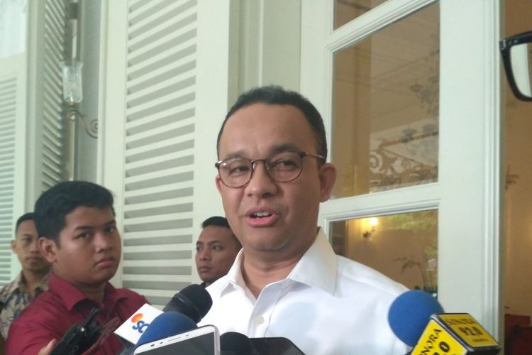Gubernur DKI Jakarta Anies Baswedan di Balai Kota DKI Jakarta, Jalan Medan Merdeka Selatan, Selasa (7/11/2017).