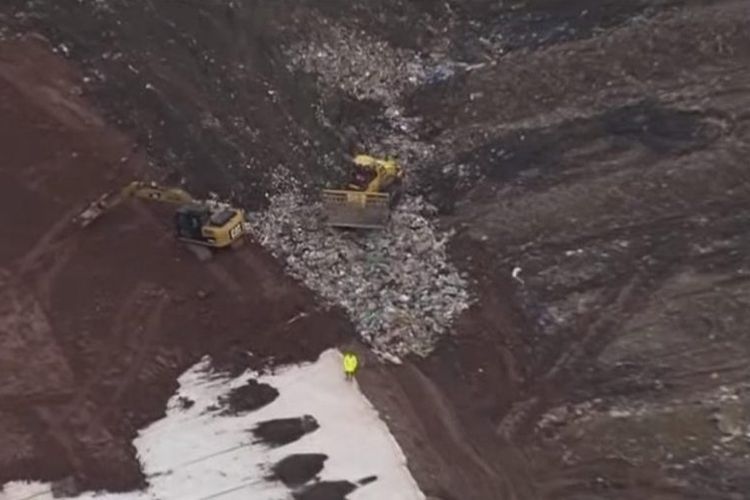 Lokasi pembuangan sampah akhir di kota Newton, Inggris, tempat hard disk yang menyimpan bitcoin senilai Rp 1 triliun terkubur.(TheSun)