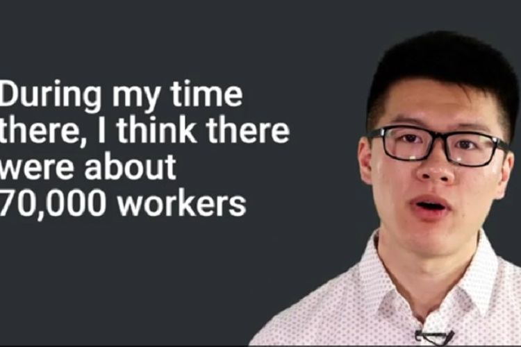 Dejian Zeng, lulusan NTU yang bekerja 6 minggu sebagai buruh pabrik iPhone.(BusinessInsider)