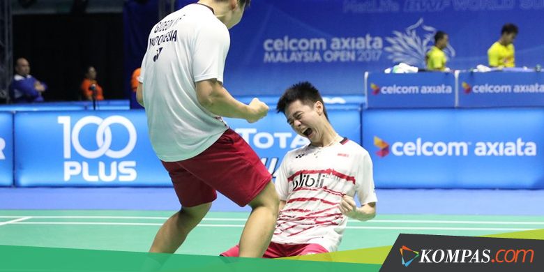 Ekspresi Marcus/Kevin Lolos dari Lubang Jarum