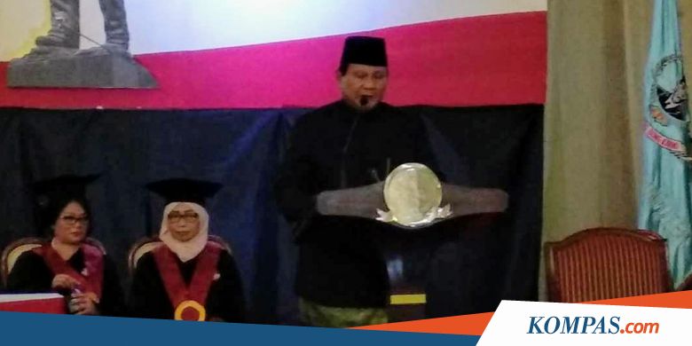 Prabowo: Korupsi Sudah Merajalela