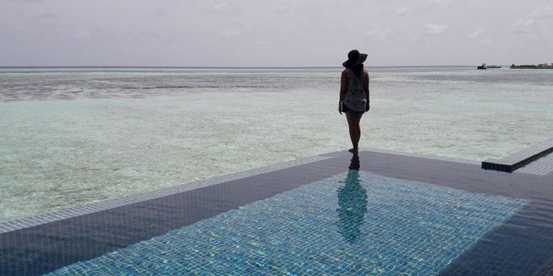 Club Med Finolhu Villas di Maladewa, Minggu (16/7/2017).