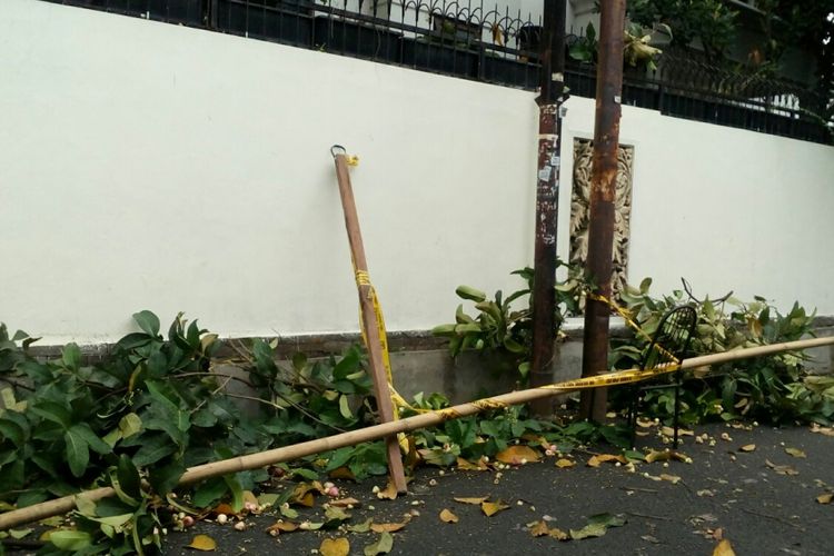 Lokasi tersetrumnya Suriyah (49) di Jalan Percetakan Negara II, Jakarta Pusat, Rabu (27/9/2017).