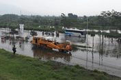 Rel di Bawah Tanggul Lumpur Sidoarjo Ditutup karena Tergenang Banjir