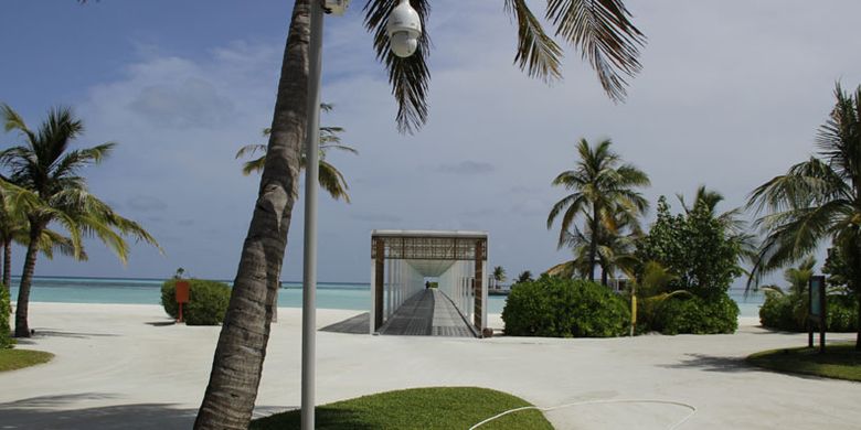 Club Med Finolhu Villas di Maladewa, Minggu (16/7/2017).(KOMPAS.COM/I MADE ASDHIANA)