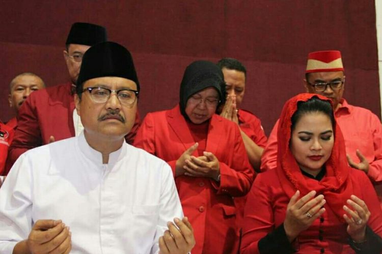 Pasangan calon Gubernur dan Wakil Gubernur Jawa Timur Saifullah Yusuf-Puti Guntur Soekarno diusung sejumlah partai politik dalam pilkada Jawa Timur 2018.