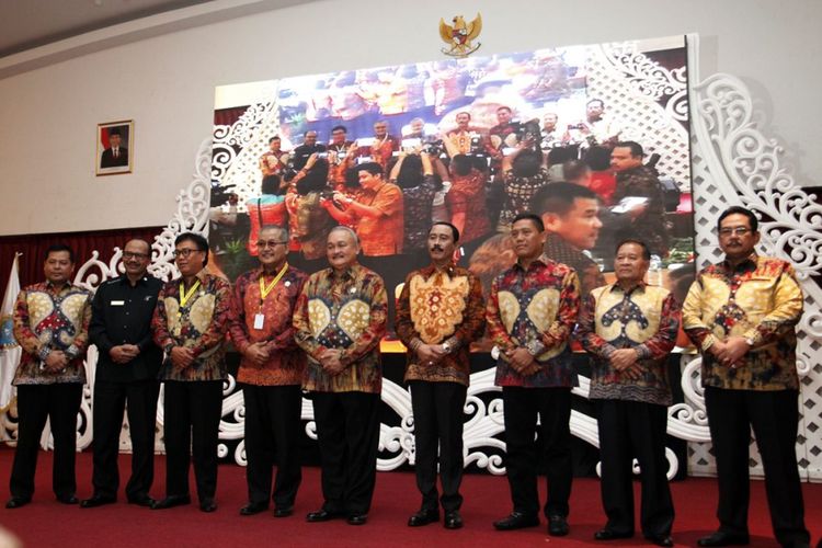 Gubernur Sumatera Selatan Alex Noerdin menghadiri pembukaan rakornas Forum Sekretaris Daerah Seluruh Indonesia pada 7-9 September 2017